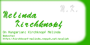 melinda kirchknopf business card